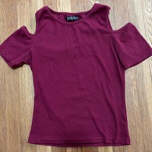Cotton On | open shoulder red top